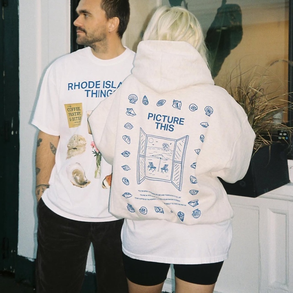 ISO Nitro Bar Merch - Picture This Hoodie and Rhode Island Things Shirt